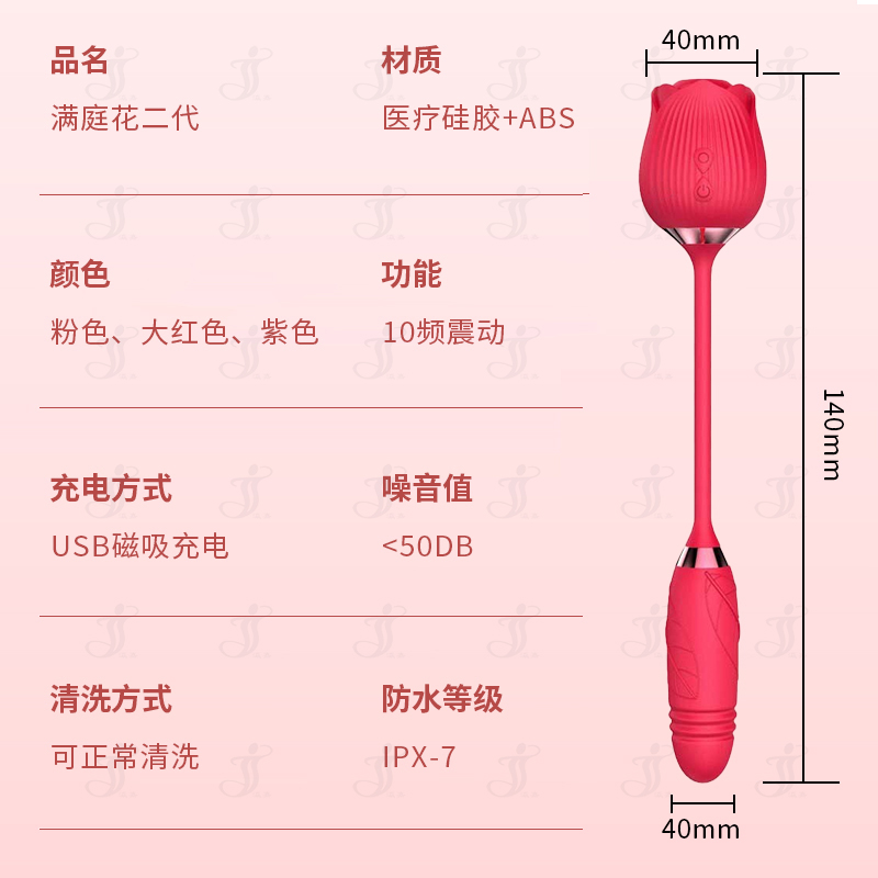 YingJia Full Garden 2nd Gen Rose Massager