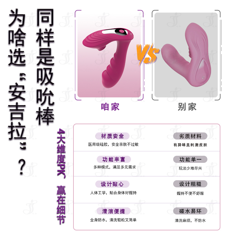 瀛嘉出口外贸亚马逊安吉拉吸吮棒