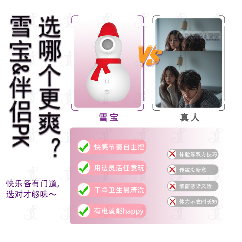 瀛嘉出口外贸亚马逊雪人吸吮器